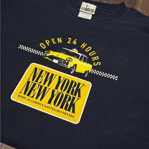 Vintage New York New York Taxi Graphic Tee - Navy & Yellow